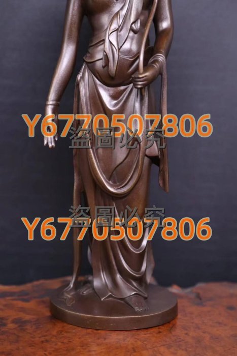 日本皇室技藝員高村光雲先生原型作品《蠟型鑄銅制圣觀音立像》 日本東