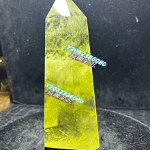 15cm左右天然黃水晶柱，彩虹柱，檸檬黃水晶原石六棱柱，柱子大概尺寸