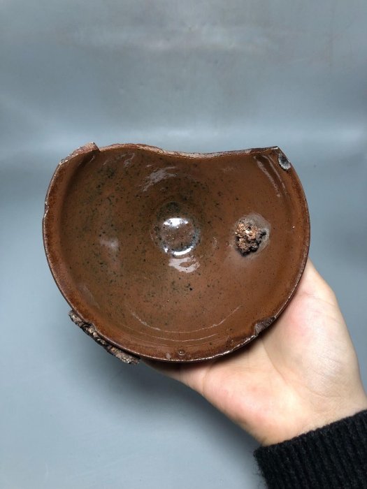 宋朝建盞柿紅釉茶碗稀有供御款口徑13.2厘米高6.3厘米建窯宋瓷宋代瓷器