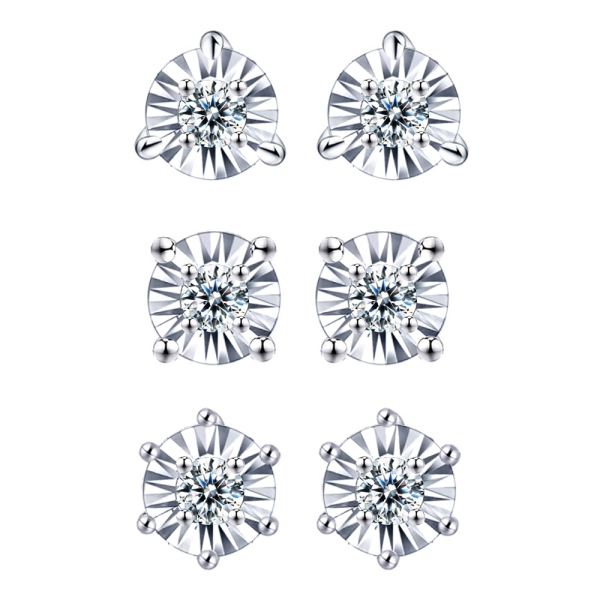 【BRILLMOND】鑽石耳環 PT950鉑金 璀璨光芒三款選