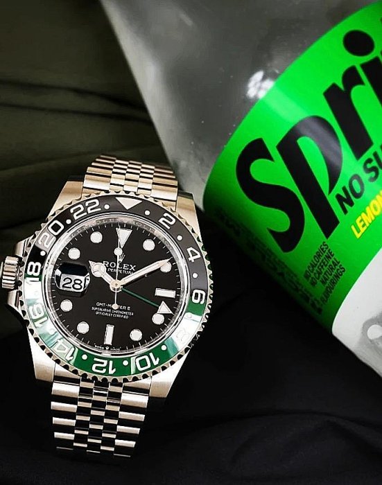 【預定】💚Rolex126720VTNR左冠雪碧五珠鍊帶💚㊙️新錶預定二手代尋 40mm格林威治型綠黑圈💚 勞力士罕見左冠錶