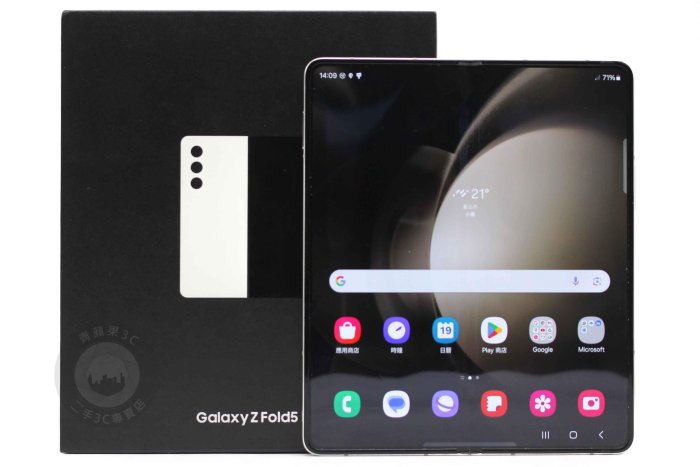 【高雄青蘋果3C】Samsung Galaxy Z Fold 5 5G 12+512G 雪霧白 F9460 二手 摺疊手機 #95392