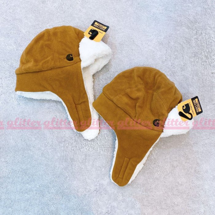 glitter。美線Carhartt Kids Bubba Hat Sherpa Lined 羊羔毛飛行帽幼童
