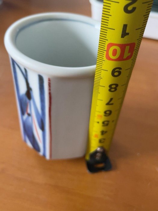 日本回流手寫底款手描青花主人杯中古瓷器手工繪製青花茶杯茶道器具復古
