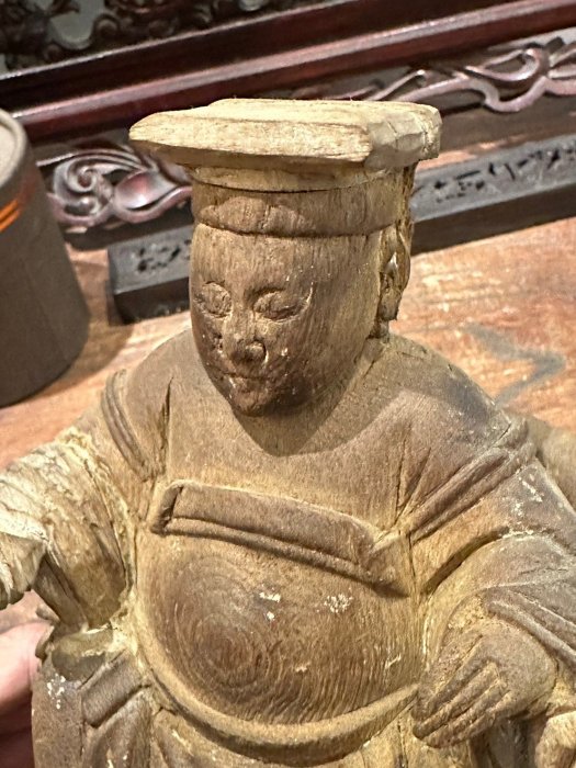 珍稀清代媽祖和千里眼順風耳天妃天后天上聖母靈惠夫人古董神像老神像古