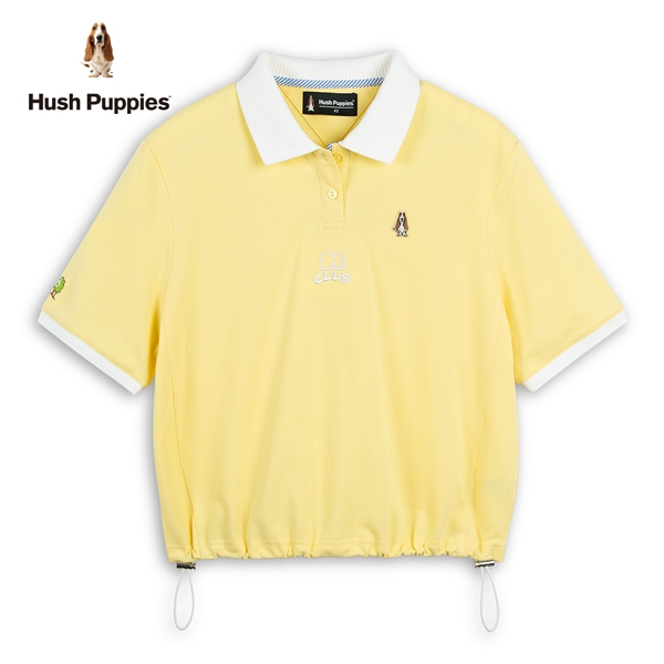 Hush Puppies POLO衫 女裝Q版H CLUB刺繡小狗寬版POLO衫