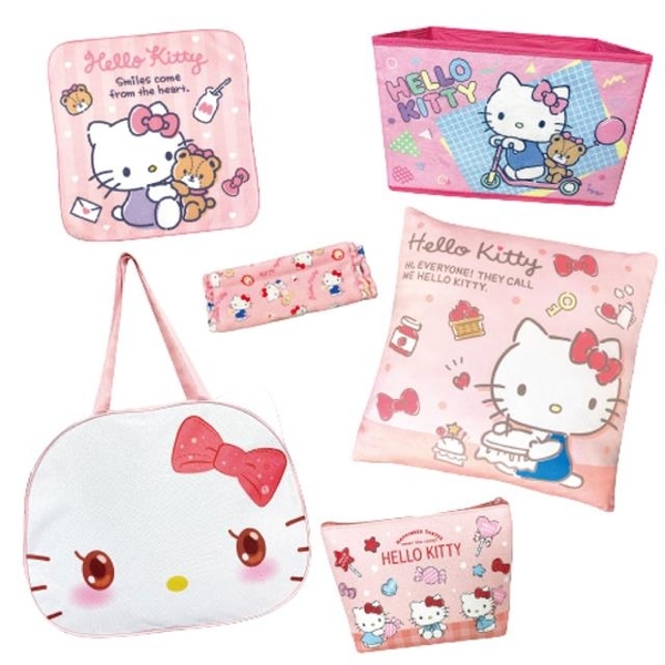 【震撼精品百貨】凱蒂貓 Hello Kitty~日本SANRIO三麗鷗 KITTY2023年福袋(臉型提袋/6件組)*14601
