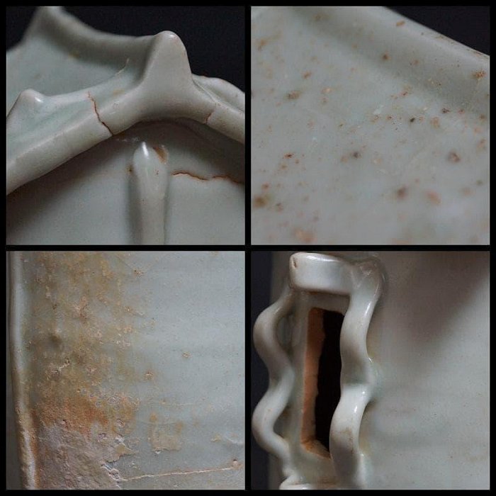 宋時代青白磁穀倉置物影青香爐越州窯青磁唐物茶道具共箱付古渡| Yahoo拍賣