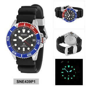 金台鐘錶】SEIKO精工PROSPEX 43mm 太陽能潛水錶百事圈(紅藍框)SNE439P1