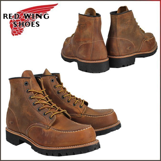 特價出清RED WING J.CREW Vibram Rugged 工作靴美國製栗子色反皮革4182