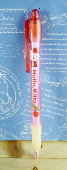 【震撼精品百貨】Hello Kitty 凱蒂貓~KITTY原子筆-透明紅