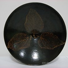 朔古玩賞＝《精緻茶具》吉州窯木葉茶盞三葉黑釉天目斗笠碗（已讓藏