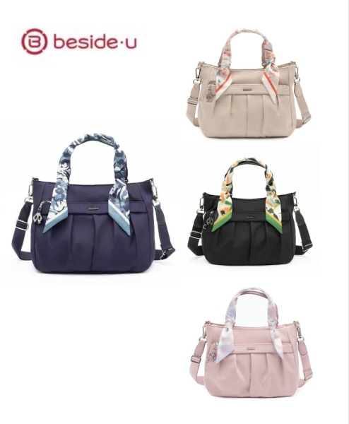 【beside-u】斜肩包 BCSA百褶系列 WISE-多色 BCSA2416