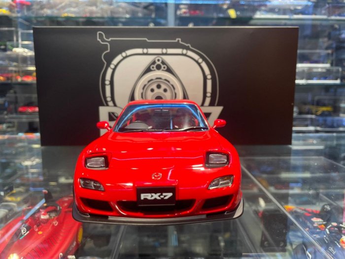 吉華@ 1/18 Polar Master MAZDA RX-7 Spirit R 紅色| Yahoo拍賣