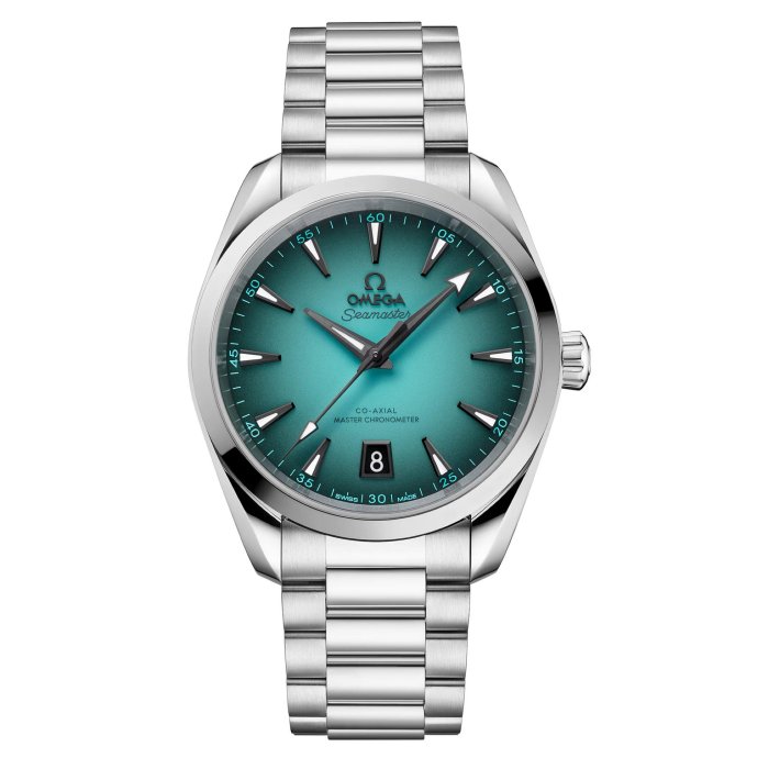 【玩錶交流】全新品 OMEGA AQUA TERRA 漸層綠松石色面盤 海馬 38mm 2201038203005