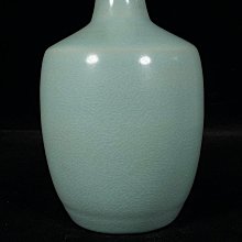 宋汝窯宋徽宗御用款銘文紙槌瓶，高29直徑13cm，200384 瓷器官窯汝窯