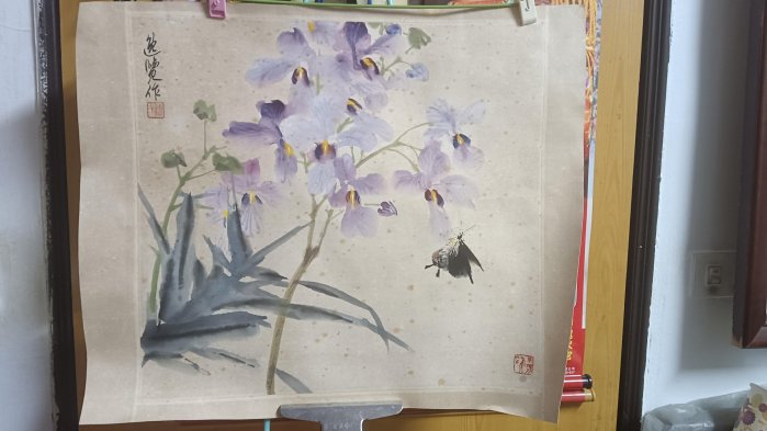 唐逸覽花蝶圖
