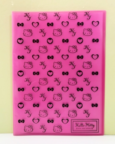 【震撼精品百貨】Hello Kitty 凱蒂貓~三麗鷗 KITTY 日本A4檔案夾/板-桃紅#96612
