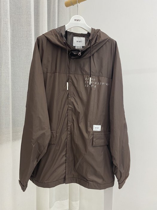 専用WTAPS Pillar Jacket 21AW 日本WTAPS潮牌21AW新款PILLAR JACKET NYLON TAFFETA輕薄連帽風衣外套