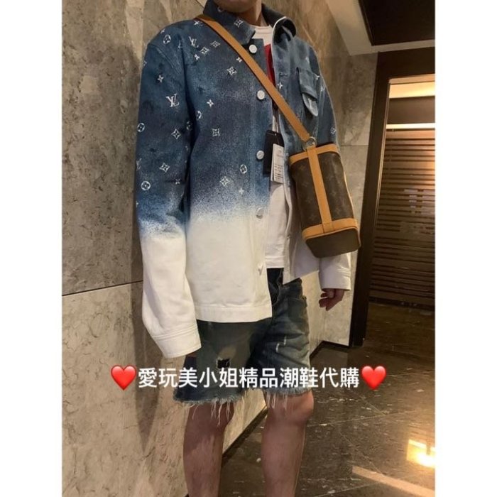 Louis Vuitton Lv爆款 漸層 牛仔外套 寬鬆版 現貨