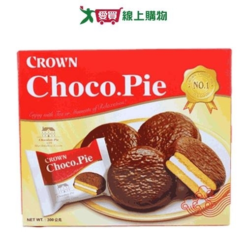 CROWN巧克力派300G【愛買】