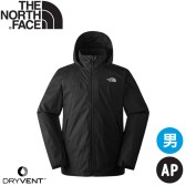 【The North Face 男 DV防水透氣可調節收納連帽衝鋒衣《黑》】88FR 登山 連帽外套 防水 防風