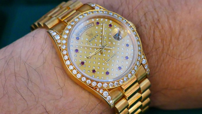 【美好時光】ROLEX勞力士18388 盒單全 Pleiades 昴宿星團紅寶石滿天星面盤！