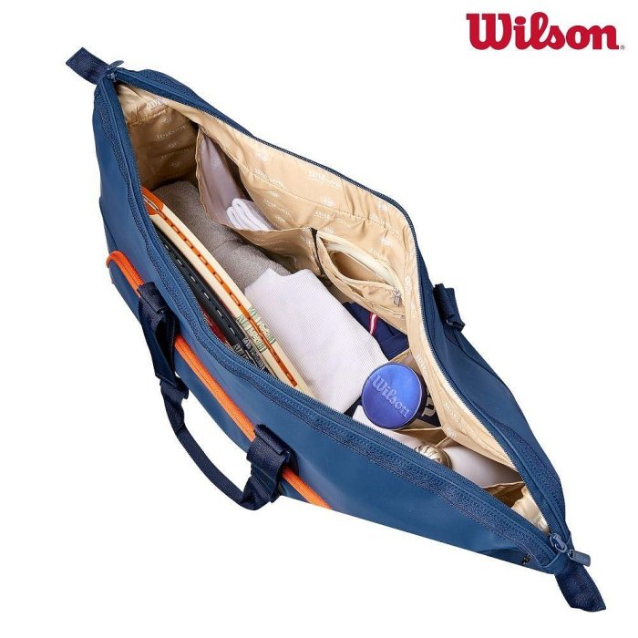 【曼森體育】Wilson ROLAND GARROS 2026 LARGE DUFFEL 圓筒包 海軍藍 法網系列