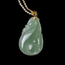 甸天然翡翠.冰起光.18K厚金扣.心遂意玉