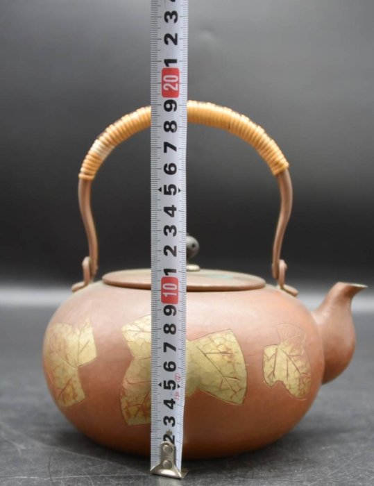 日本玉川堂銅製葉文急須湯沸銅製水壺~ 無形文化財人間國寶| Yahoo拍賣