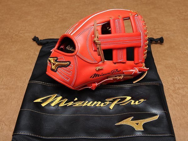 Mizuno Pro レッド　ハガジャパン 日本製美津濃MIZUNO PRO BSS 限定HAGA JAPAN 硬式藤田一也內野手十字