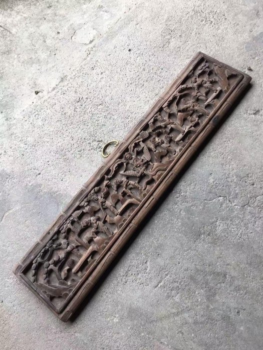 嚴選民國時期楠木老木雕八仙過海浮雕藝術品精致美觀值得收藏八仙過海