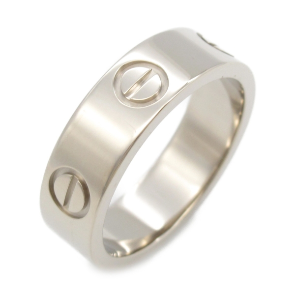 Cartier 卡地亞 18K白金 Love 戒指 51 B4084700 【二手名牌BRAND OFF】