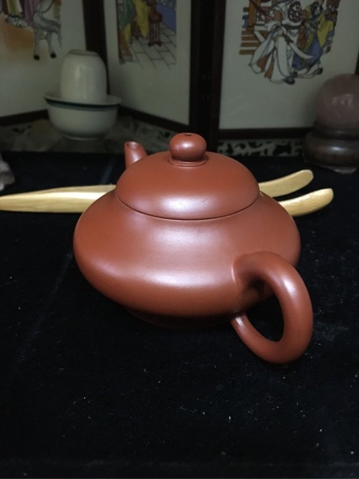 皇室御用精品紫砂館@全手工壺.國家高級工藝美術師.鮑國君.朱泥神燈壺