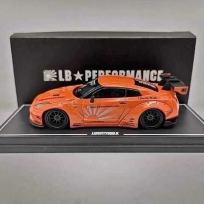 LB performance 1/64 LIBERTYWALK NISSAN 寬體GT-R R35 亮橘色現貨