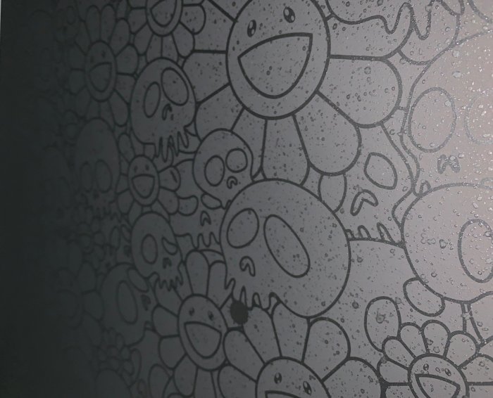 村上隆　シルクスクリーン　black flowers round BLM 村上隆 シルクスクリーン black flowers round BLMの通販 by