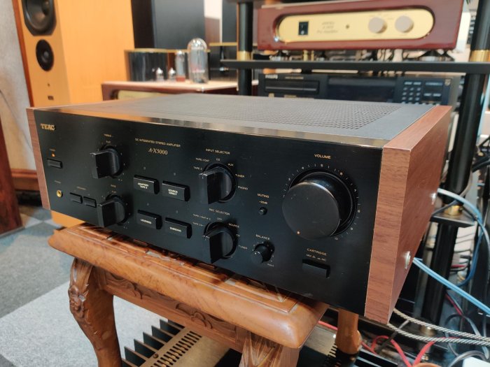 現貨日本製TEAC A-X5000 經典機升級CD 輸入及A+B組喇叭香蕉座如