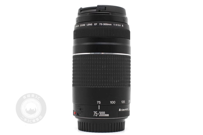 【高雄青蘋果3C】Canon EF 75-300mm f4-5.6 III 二手鏡頭 全片幅 望遠鏡 #98027