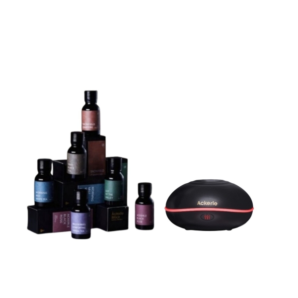 【阿克黑】焰黑水氧機＋水氧機專用精油2瓶(套組)｜一年保固・極簡美學・居家擴香首選｜免運