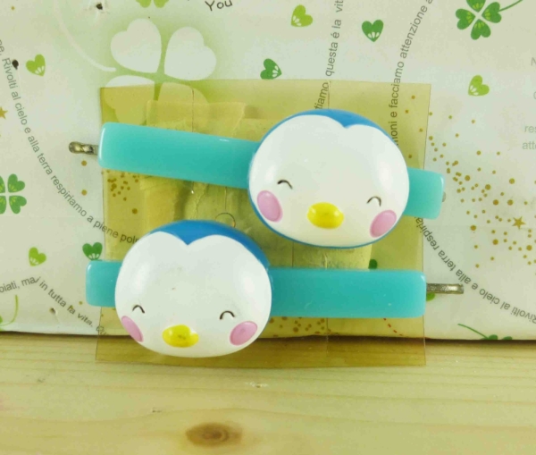 【震撼精品百貨】San-X動物家族 企鵝~造型髮夾-笑臉