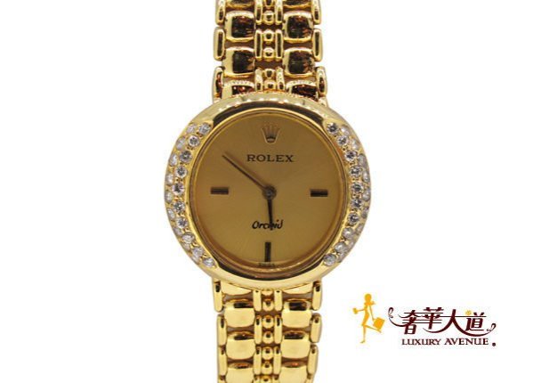 ＊奢華大道國際精品＊【W0331】ROLEX 勞力士RL2671 手上錬紅蟳女鑽錶