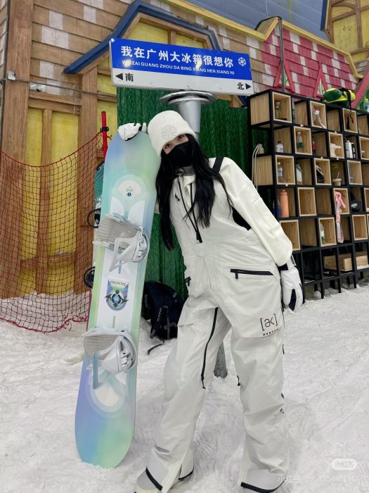 ak burton3L灰白滑雪褲  SIZE：XS-XL