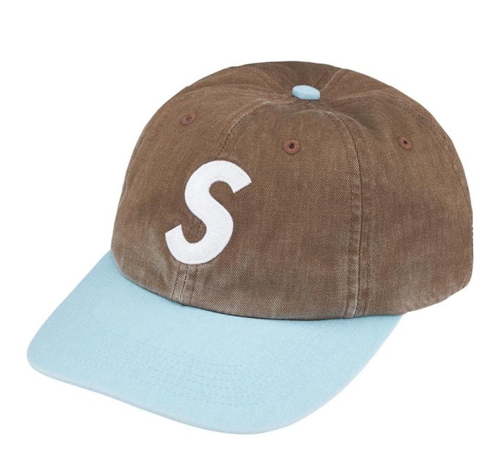 Supreme Pigment Coated 2-Tone S Logo 6-Panel 帽子。太陽選物社FW25