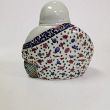 嚴選民國時期粉彩彌勒佛雕像，高約19.5公分，全新狀態推薦收藏粉彩酷像