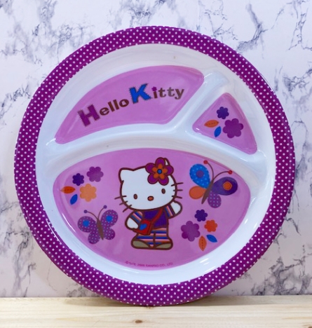 【震撼精品百貨】凱蒂貓 Hello Kitty~日本SANRIO三麗鷗 KITTY 美耐皿盤子/塑膠盤-蝴蝶*62129