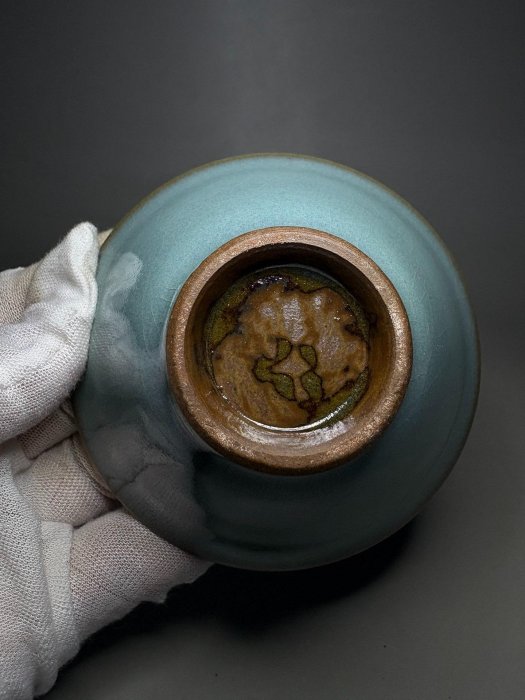 宋時代 古陶磁器 鈞窯 茶盞 杯盞 建盞 茶道具 置物 時代物 古董品 宋代鈞窯斗笠盞泡泡盞宋代鈞窯茶盞鈞瓷泡泡盞鈞瓷茶碗舊藏宋天藍釉鈞窯