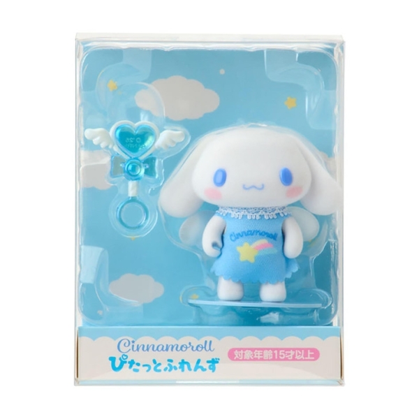 【震撼精品百貨】大耳狗 Cinnamoroll~日本Sanrio三麗鷗 大耳狗植絨迷你公仔擺飾-天使款*39669