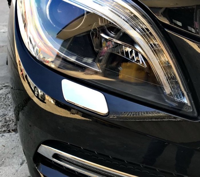 現貨熱銷-易車汽配 Benz 賓士 ML W166 2011~18 ML250 ML350 ML63 改裝 鍍鉻銀 保桿