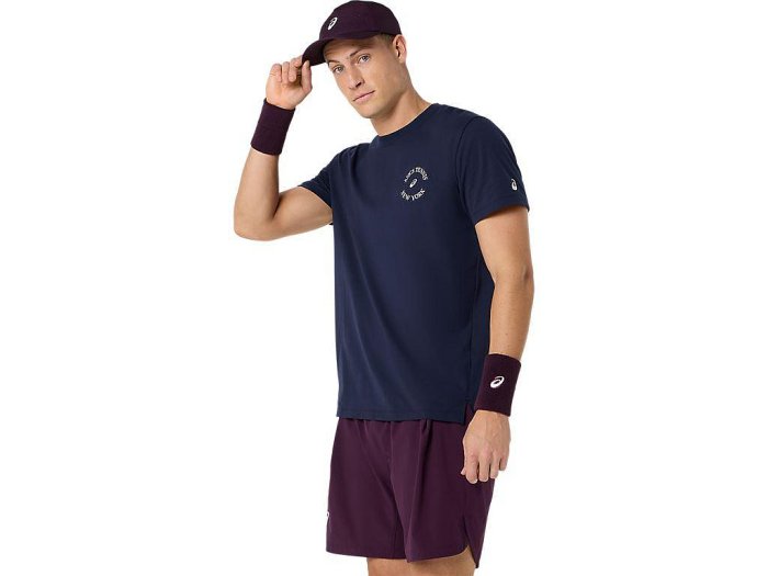 【曼森體育】ASICS 亞瑟士 短袖上衣 男款 海外版 網球上衣 兩色 2041A351
