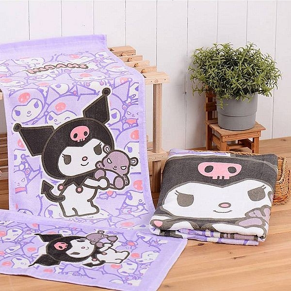 SANRIO 三麗鷗 酷洛米抱玩偶浴巾(70x140cm)1入【小三美日】 DS020751
